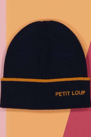 Bonnet en coton biologique - Bleu - Enfant