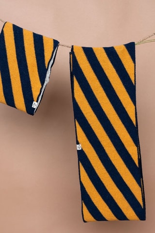 Snood en laine  - Noir et jaune - Enfant