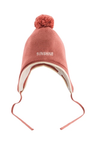 Bonnet en coton biologique Sunshine - Rose - Enfant