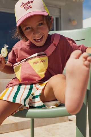 Sac banane High Five - Rose et jaune - Enfant