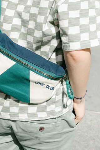 Sac banane Love Club - Bleu pétrole - Enfant