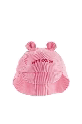 Bob à oreilles Petit Coeur - Rose - Enfant