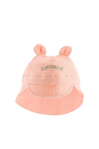 Bob à oreilles Sunshine - Corail clair - Enfant