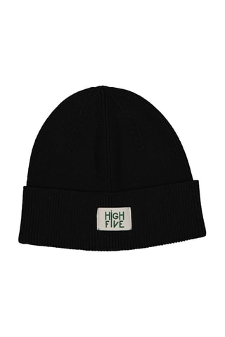 Bonnet en coton biologique High Five - Noir - Enfant