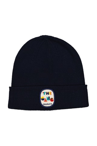 Bonnet en coton biologique The Gang - Bleu marine - Adulte