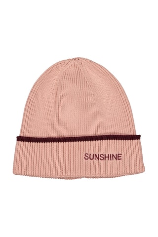 Bonnet en coton biologique Sunshine - Rose et violet - Enfant