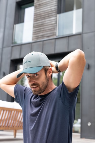 Casquette Happy Dad - Vert d'eau - Adulte