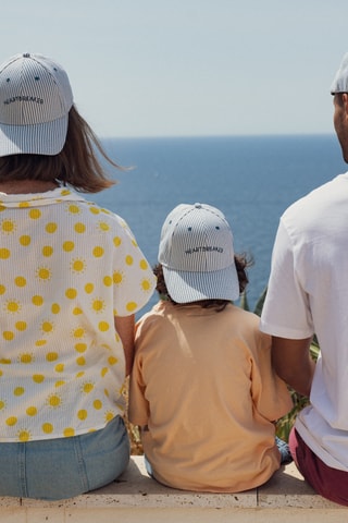 Casquette Heartbreaker - Ecru et bleu foncé - Enfant