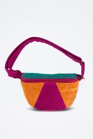 Sac banane en velours Let's dance - Fuchsia et orange - Enfant