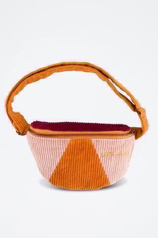 Sac banane en velours Let's dance - Moutarde et rose - Enfant