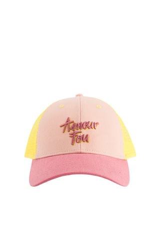 Casquette bi-matière Amour Fou - Rose clair - Enfant