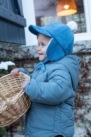 Chapka en velours Amour Fou - Bleu clair - Enfant
