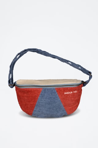 Sac banane en velours Blush - Bleu - Adulte