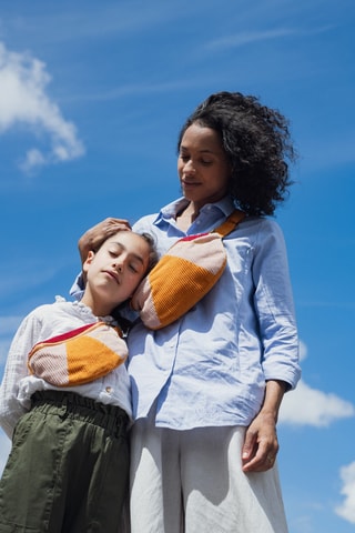 Sac banane en velours - Orange - Adulte