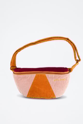 Sac banane en velours - Orange - Adulte