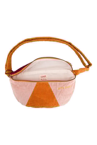 Sac banane en velours - Orange - Adulte