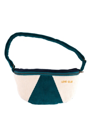 Sac banane en velours - Vert - Adulte
