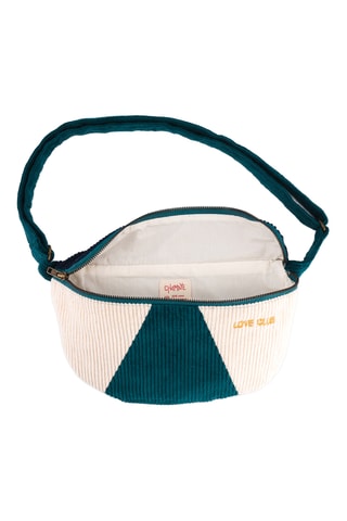 Sac banane en velours - Vert - Adulte