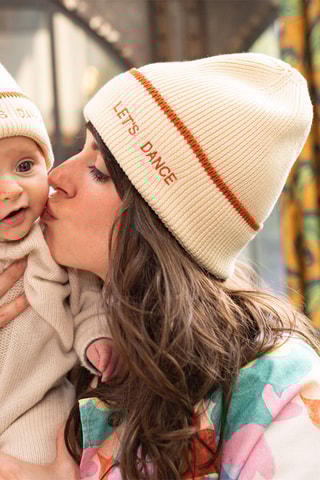 Bonnet en coton biologique Let's Dance - Ecru - Adulte