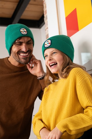 Bonnet en coton biologique The Gang - Vert - Adulte