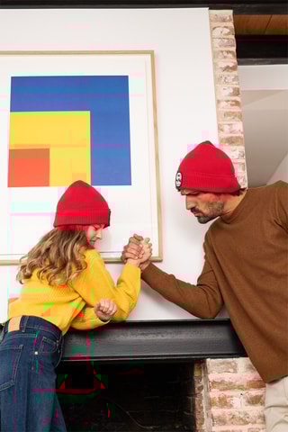 Bonnet en coton biologique The Gang - Rouge - Adulte