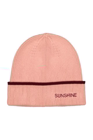 Bonnet en coton biologique Sunshine - Rose - Adulte