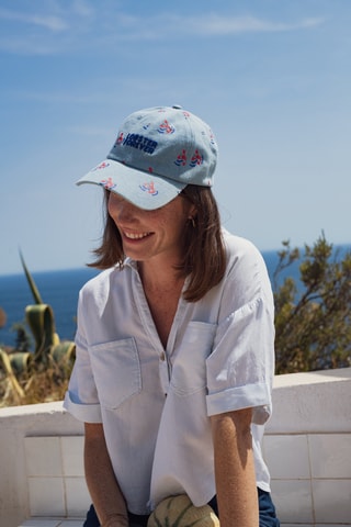 Casquette en jean Lobster Forever - Bleu - Adulte