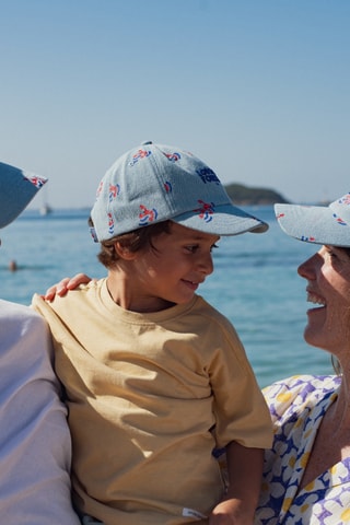 Casquette en jean Lobster Forever - Bleu - Adulte