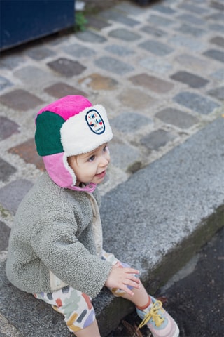 Chapka en velours The Gang - Rose - Enfant