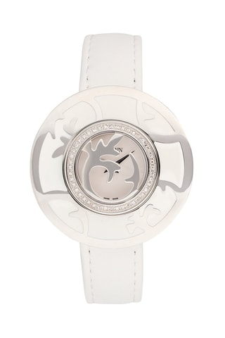 Montre à quartz en satin et diamant Fairy Arabesques