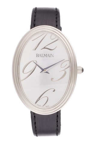 Montre à quartz en satin Orithia - 
Noir et argenté