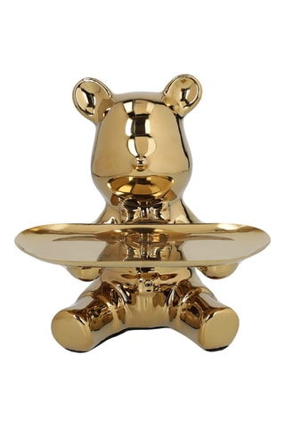 Figura em cerâmica Bear - 18 x 19 x 16 cm