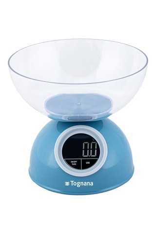 Balança alimentar e tigela Carta Da Zucchero