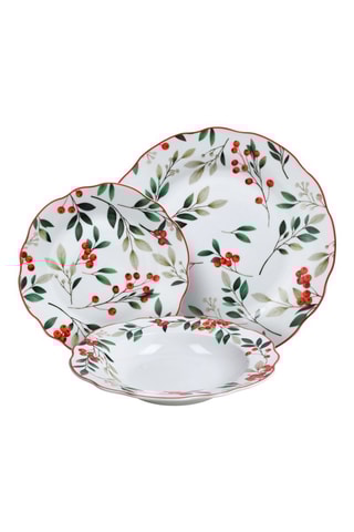 Serviço em porcelana Poema Hollyberry - 18 peças