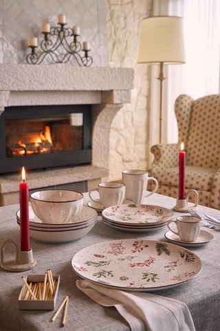 Serviço em porcelana Madison Winter - 18 peças