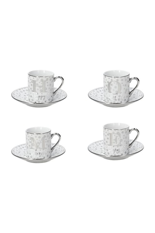 Serviço de café em porcelana Natale 4 pessoas