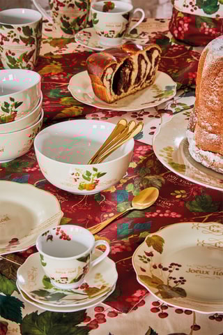 Serviço de café de porcelana Poema Ribes - 6 pessoas