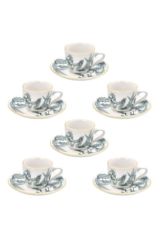 Serviço para café em porcelana Atollo - 6 pessoas