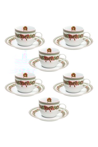 Serviço para café em porcelana Madison Christmas Eve - 6 pessoas