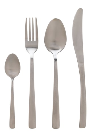 Faqueiro em aço inoxidável Solution matt - 24 peças 