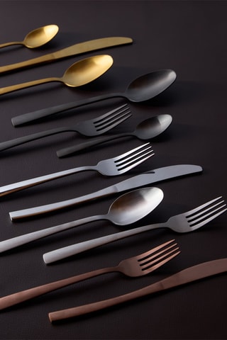 Faqueiro em aço inoxidável Solution matt - 24 peças 