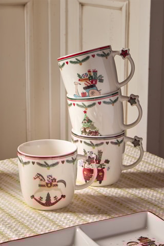 2 canecas em porcelana Auto-Cavallo - 36 cl