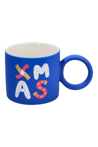 Caneca em porcelana XMas Bluette - 35 cl
