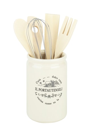 Conjunto de utensílios e frasco Dolce ca ala casa Country Style