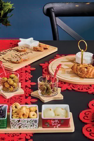 Caminho de mesa - Vermelho - 40 x 120 cm