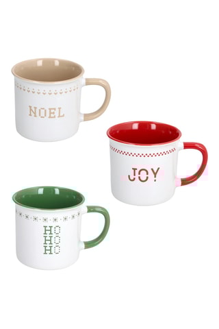 3 canecas em grés - 36 cl