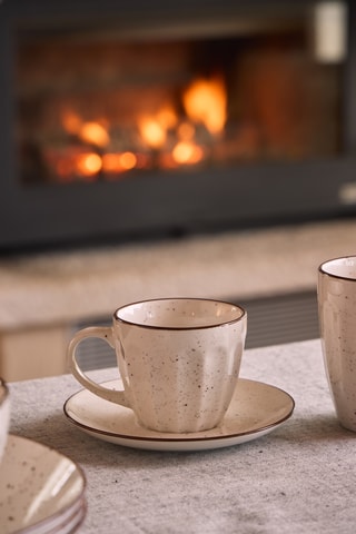 Serviço de café em porcelana New Bone China - 6 lugares