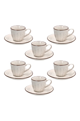 Serviço de café em porcelana New Bone China - 6 lugares