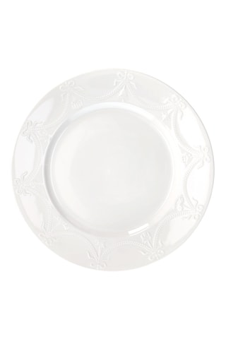 6 pratos rasos em porcelana Bone China - 25 cm