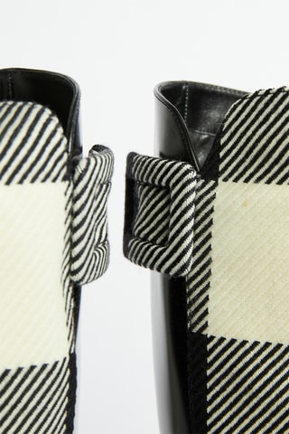 Bottes en cuir et laine - Noir